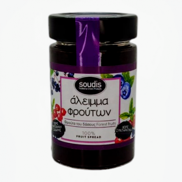 Άλειμμα φρούτα δάσους χ.ζ.230γρ.SOUDIS