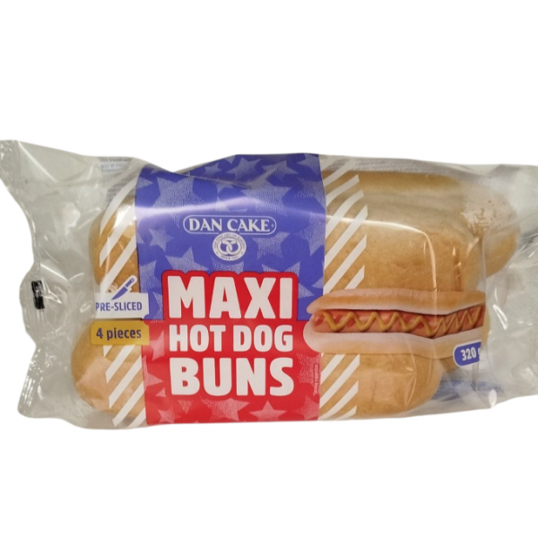 Ψωμάκια hot dog maxi 320gr.DAN CAKE