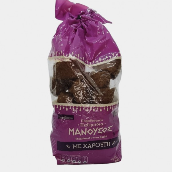 Παξιμαδάκια χαρουπιού 400γρ,ΜΑΝΟΥΣΟΣ